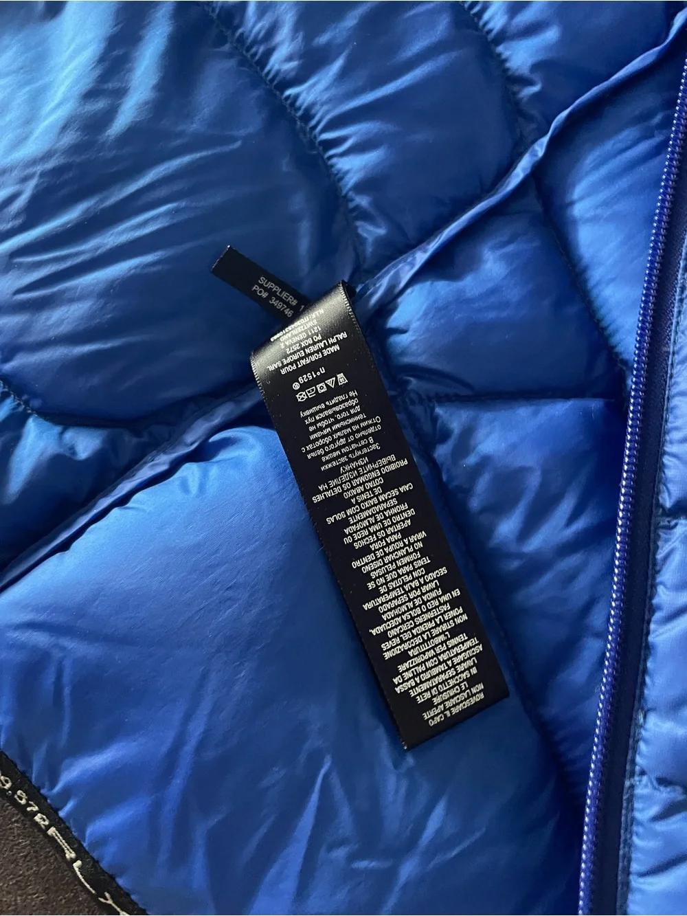 Ralph Lauren Men’s Blue Quilted Puffer Vest